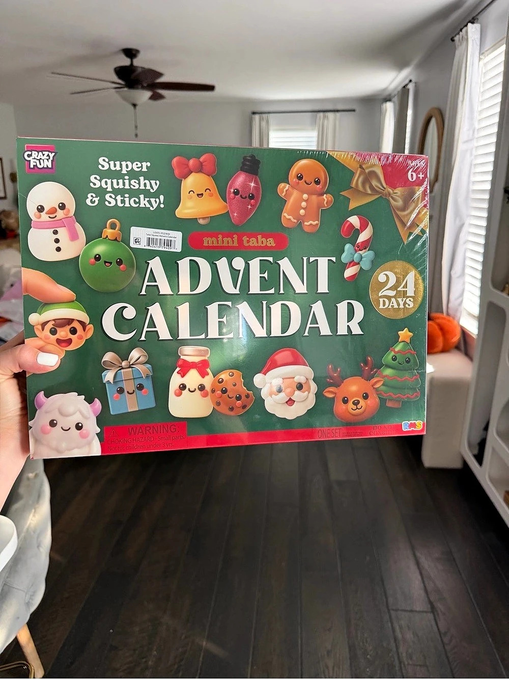 Crazy Fun Mini Tabas Advent Calendar 24-Day Holiday NWT